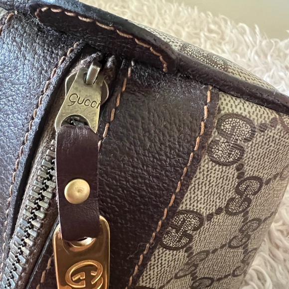 Gucci Vintage Boston Sherry Line handbag Leather PVC bag - Picture 10 of 10